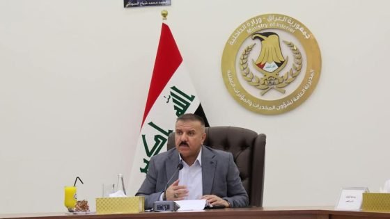 وزير الداخلية يستمع إلى إلايجاز الفصلي للمديرية العامة لشؤون مكافحة المخدرات ويؤكد على جملة من التوصيات