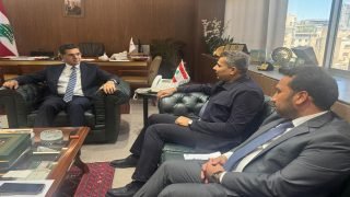 اللواء الدكتور سعد معن يزور مقر وزارة الإعلام اللبنانية ويلتقي معالي الوزير بول مرقص