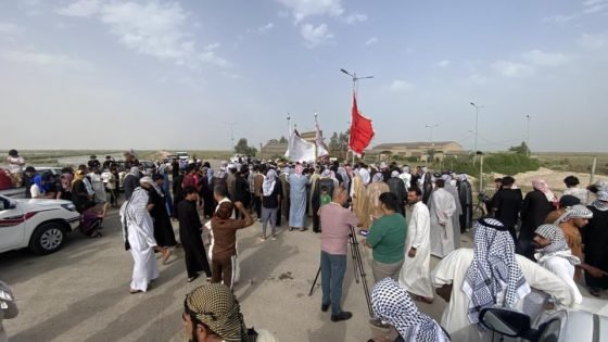 سكان الأهوار في ميسان يخرجون بتظاهرات احتجاجا على محاولات تجفيف الاهوار وتحويلها إلى مواقع وشركات نفطية