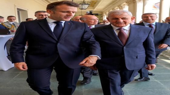 رئيس الجمهورية يلتقي نظيره الفرنسي إيمانويل ماكرون في باريس