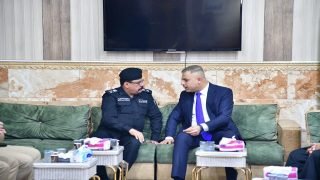 قائد شرطة ميسان يستقبل الوكيل الأقدم لوزارة الداخلية الدكتور حسين العوادي