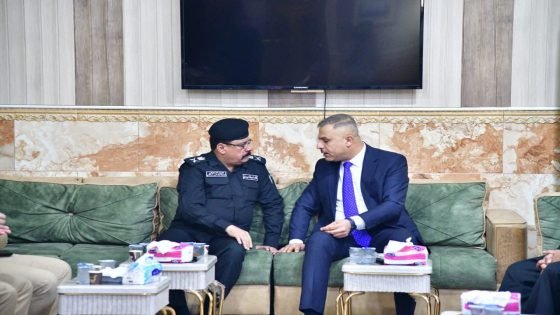 قائد شرطة ميسان يستقبل الوكيل الأقدم لوزارة الداخلية الدكتور حسين العوادي