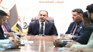 رئيس هيأة الإعلام والاتصالات يزور مكتب الهيأة في كربلاء ويشدد على جودة الاتصالات وتعزيز التغطية المهنية للمناسبات الدينية الكبرى