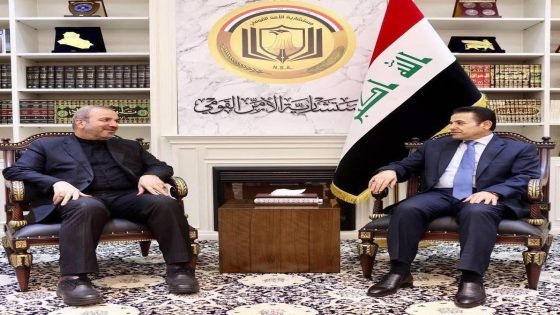 مستشار الأمن القومي قاسم الأعرجي يؤكد للسفير الإيراني لدى العراق ضرورة خفض التصعيد بالمنطقة