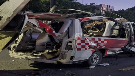 استهداف سيارة إسعاف في نجف آباد بأصفهان من قبل الطيران الصهيوني