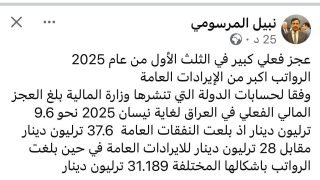 الخبير الاقتصادي نبيل المرسومي يكشف بالأرقام عجزا ماليا في دفع الرواتب