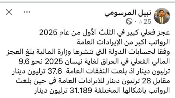 الخبير الاقتصادي نبيل المرسومي يكشف بالأرقام عجزا ماليا في دفع الرواتب