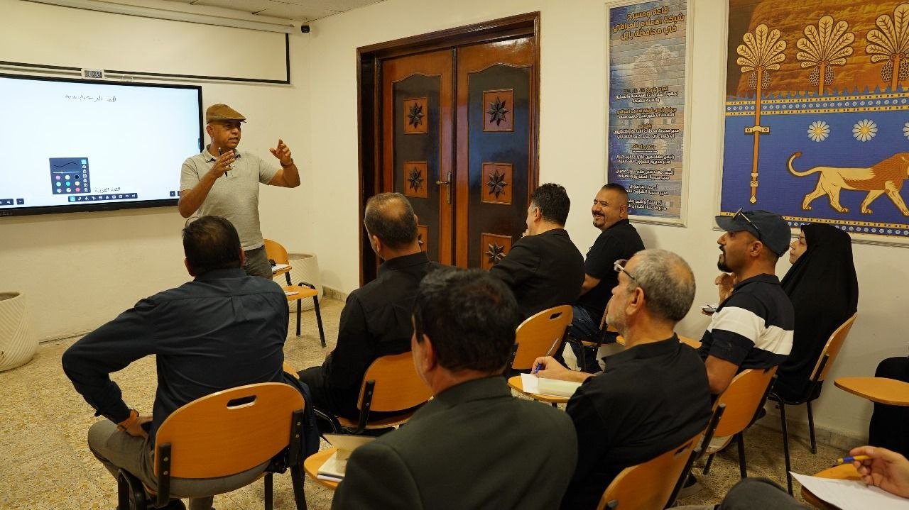 معهد التدريب الإعلامي في شبكة الإعلام العراقي يطلق دورة ( اللغة العربية ) الخاصة بمنتسبي الشبكة في مكتب قناة العراقية بمحافظة بابل