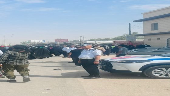 بتوجيه من السيد مدير مرور البصرة كوادر المرور يعملون على تأمين طريق الزائرين