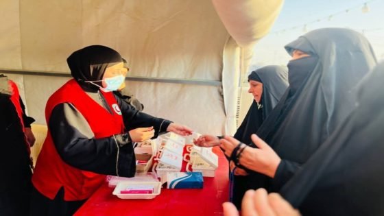 طالبات من جامعة الفرات الأوسط التقنية يسهمن في تقديم الخدمات الطبية لزائري الإمام الحسين (ع)