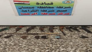 شرطة ميسان: اعتقال 21 مطلوباً وضبط 35 قطعة سلاح خلال عمليات نوعية