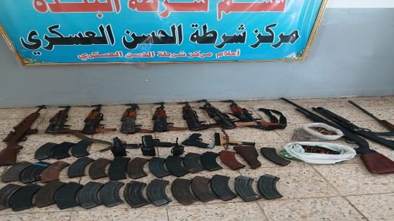 شرطة ميسان تنفذ عملية استباقية وتصادر أسلحة في مركز العمارة