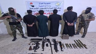 شرطة ميسان تطيح بأربعة متهمين وتضبط صواريخ قاذفة وأسلحة خفيفة