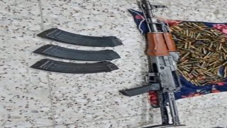 شرطة ذي قار تضبط مسلحاً أطلق النار في الهواء بشكل غير مسؤول و بحوزته كلاشنكوف وذخيرة حية.