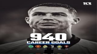الاسطورة كريستيانو رونالدو يصل إلى الهدف 940 في مسيرته