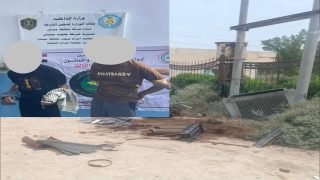 الأجهزة الأمنية في ميسان تلقي القبض على متهمين بسرقة محولة كهربائية في ناحية السلام بقضاء الميمونة