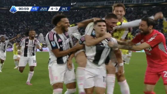 يوفنتوس يخطف 3 نقاط ثمينة من انتر ميلان في مباراة مثيرة شهدت تسجيل 7 أهداف