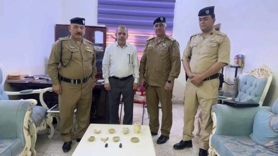 شرطة ميسان تعثر على قطع أثرية في ناحية المشرح