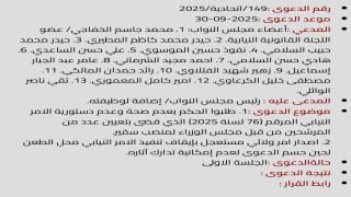 المحكمة الاتحادية العليا تحدد يوم ٣٠ من الشهر الجاري موعداً للنظر في الدعوى المطالبة بالحكم بعدم دستورية تعيين عدد من المرشحين بدرجة سفير