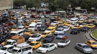 ازدحامات مرورية خانقة في شوارع العاصمة بغداد