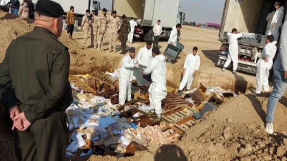 البصرة تتلف أكثر من 102 كغم من المواد المخدرة