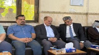 مؤيد اللامي يواسي باسم الشيخ في مصابه بوفاة شقيقه