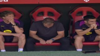 نهاية المباراة بخسارة مذلة بفوز اشبيلية 4-1 على برشلونة في الجولة الثامنة من الدوري الاسباني