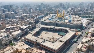 أحدث صور لمشروع صحن أم البنين (عليها السلام) المجاور لصحن أبي الفضل العباس (عليه السلام)
