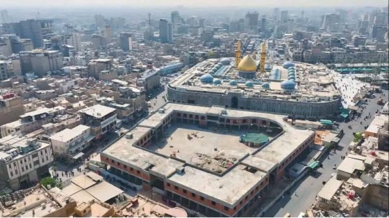 أحدث صور لمشروع صحن أم البنين (عليها السلام) المجاور لصحن أبي الفضل العباس (عليه السلام)