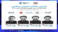 طاقم تحكيم عراقي يدير مباراة في دوري أبطال آسيا2