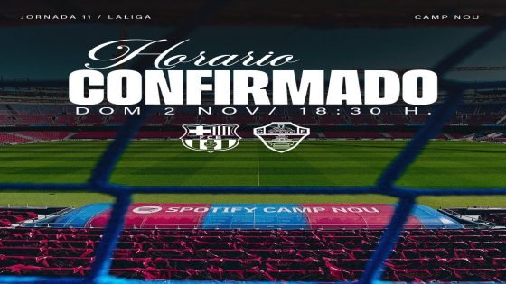 نادي إلتشي يؤكد ان مباراته أمام برشلونة ستُلعب في الكامب نو.