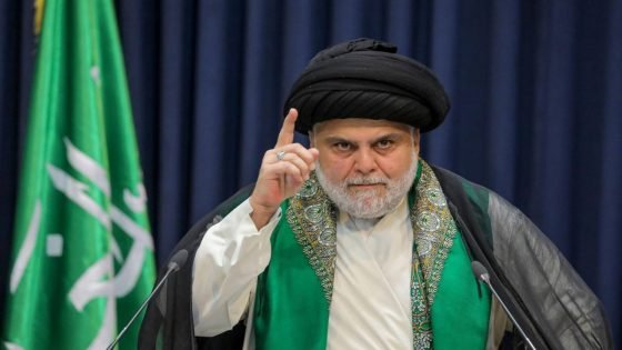  “مقتدى الصدر”: من المعيب على الأحزاب الشيعية الحاكمة وحلفائهم والتي تدعي نصرة المذهب حضور رئيس وزرائها اجتماعاً من المحتمل أن يحضره “النتن”.