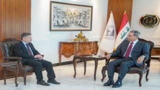رئيس مجلس القضاء الأعلى يبحث مع سفير بعثة الاتحاد الأوروبي تعزيز التعاون القضائي