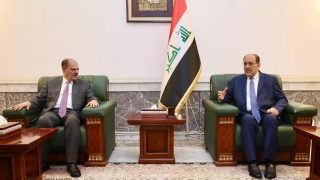 المالكي خلال لقائه نقيب الصحفيين العراقيين يشيد بالدور الوطني والمهني  لنقابة الصحفيين 