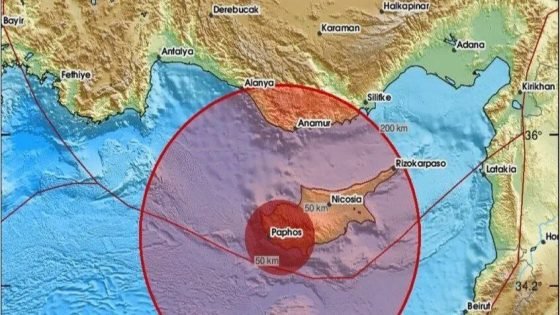 زلزال بقوة 5.3 درجات يضرب قبرص وشعور به في لبنان