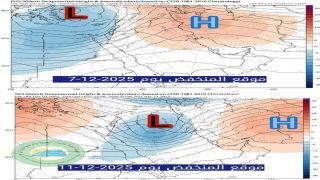 الانواء الجوية تدعو الجهات الخدمية للاستعداد المبكر لموجة امطار قوية تبدأ يوم الاحد المقبل 