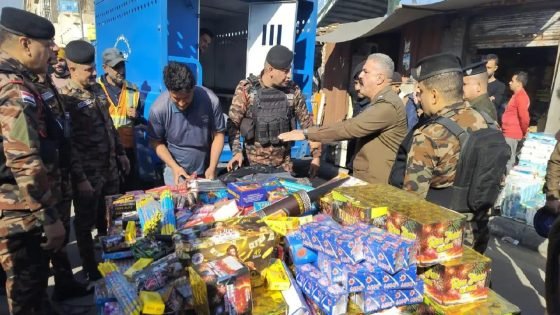 حملة أمنية واسعة شرقي بغداد تسفر عن مصادرة كميات كبيرة من الألعاب النارية مع قرب رأس السنة