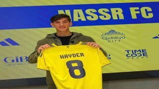 رسمياً.. نادي النصر السعودي يعلن تعاقده مع لاعب الوسط العراقي “حيدر عبد الكريم”، بعقدٍ يمتد لموسمين ونصف ليصبح اول عراقي يلعب الى جانب كرستيانو رونالدو في نادي النصر.