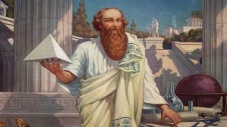 في اليونان القديمة، حدث تحول مهم في تاريخ العلم، إذ بدأ الفلاسفة بالبحث عن تفسير عقلاني للطبيعة بعيدًا عن الأساطير. قدّم طاليس وفيثاغورس وأرسطو أفكارًا أساسية في الرياضيات والفيزياء وعلم الأحياء، واعتبر أرسطو أن المعرفة تُبنى على الملاحظة المنظمة، رغم أن منهجه كان نظريًا أكثر من تجريبي. في هذه المرحلة، وُضعت الأسس الأولى للمنطق، الذي أصبح أداة مركزية في التفكير العلمي لاحقًا