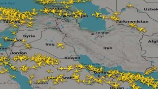 حركة الطيران الحالية حسب موقع فلايت رادار