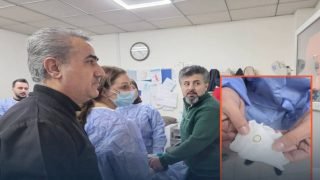 فريق طبي ينجح باخراج قطعة ذهب علقت بحنجرة رضيع عمره 4 اشهر، في محافظة السليمانية.