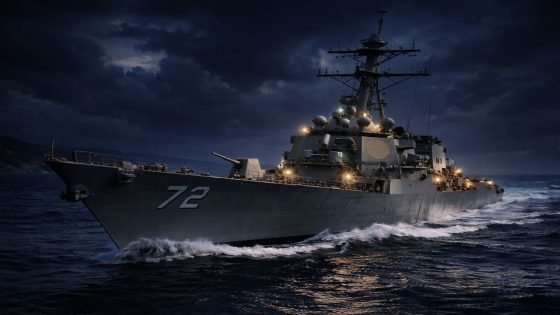المدمرة الأميركية “يو إس إس ماهان” تدخل البحر المتوسط.