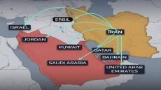 حتى الأن.. إيران تضرب القواعد الأمريكية في سبعة دول بالإضافة إلى ضرب تل أبيب.