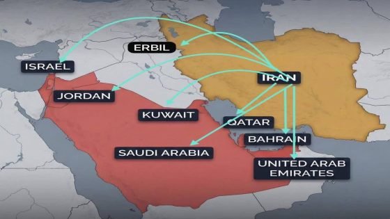 حتى الأن.. إيران تضرب القواعد الأمريكية في سبعة دول بالإضافة إلى ضرب تل أبيب.