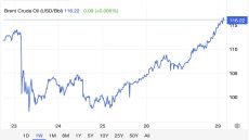 سعر خام برنت يصل إلى 116.22 دولارًا أمريكيًا للبرميل، بعدما أشار ترامب إلى رغبته في مصادرة النفط الإيراني.