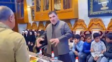 فراس مجيسر يرسم البسمة على وجوه اكثر من 500 يتيم في العاصمه بغداد ..