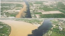 تحوّل نهر ديالى إلى اللون الأسود يثير مخاوف بيئية وصحية