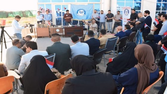 “عنفوان مقاتل’ عمل مسرحي لكلية الاعلام بجامعة ذي قار 