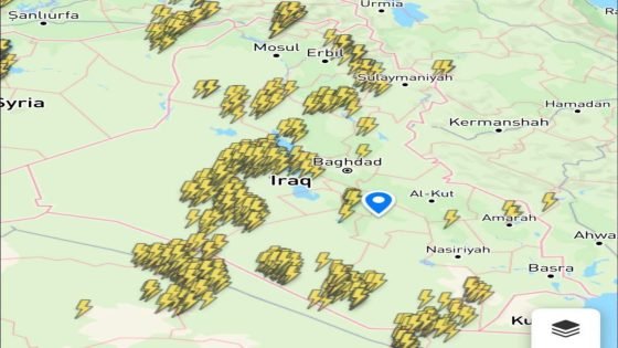 بدء تشكل خلايا رعدية في اغلب مدن غرب ووسط البلاد وتتجه باتجاه باقي المدن بينها العاصمة بغداد