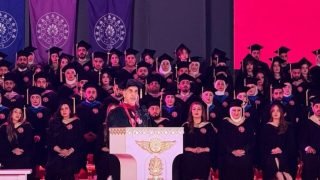 رئيس مجلس القضاء الأعلى القاضي “فائق زيدان” في كلمة له خلال حضوره احتفالية تخرج الدفعة الأولى من طلبة الجامعة الأمريكية: